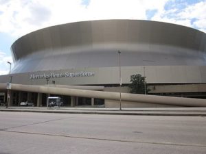 Mercedes-Benz Superdome courtesy of Poydras 1 via Wikipedia -- Infrogmation of New Orleans [CC BY-SA (https://creativecommons.org/licenses/by-sa/3.0)]