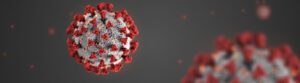 3D illustration of the novel coronavirus; image courtesy of CDC.gov
