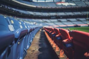 Stadium seats from Empower Field at Mile High in Denver, CO courtesy of Free to Use Sounds