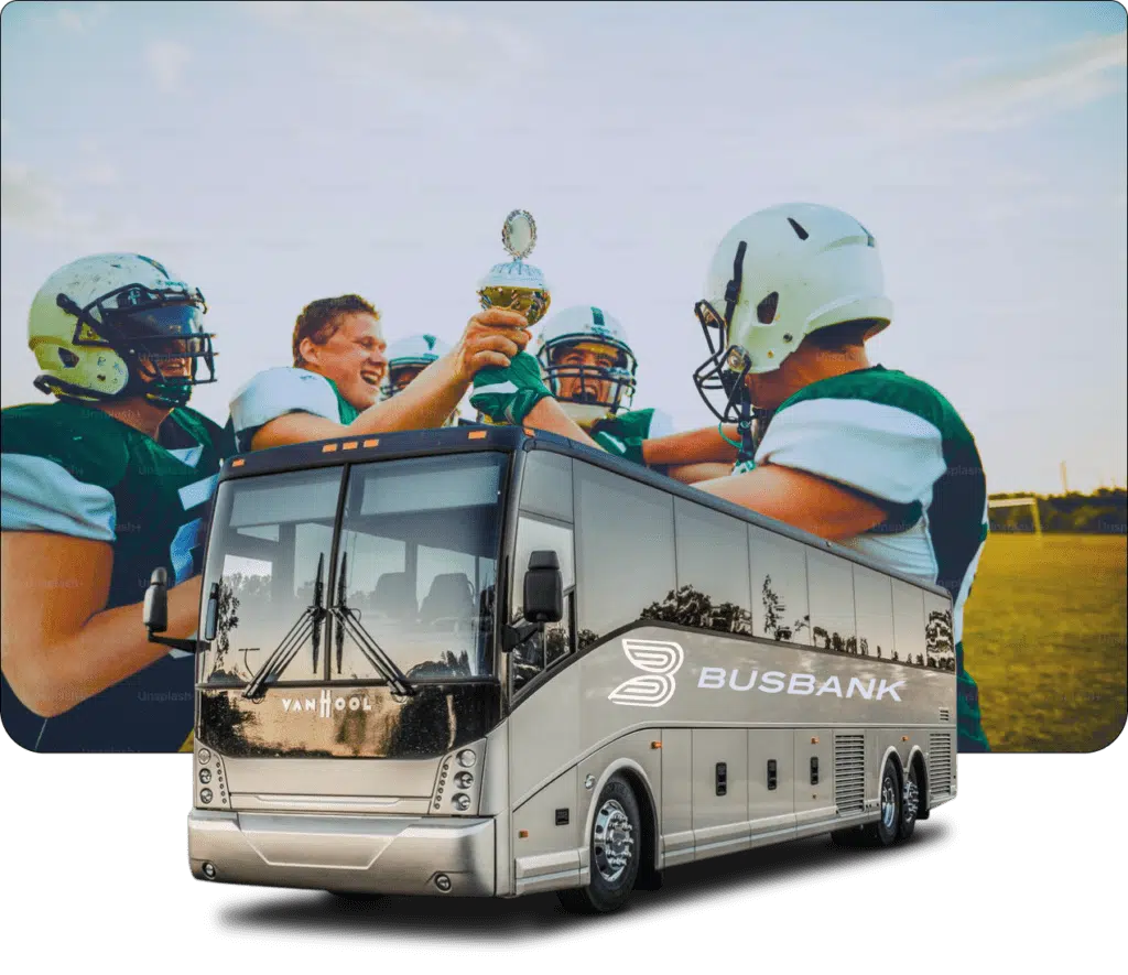 football team bus rentals
