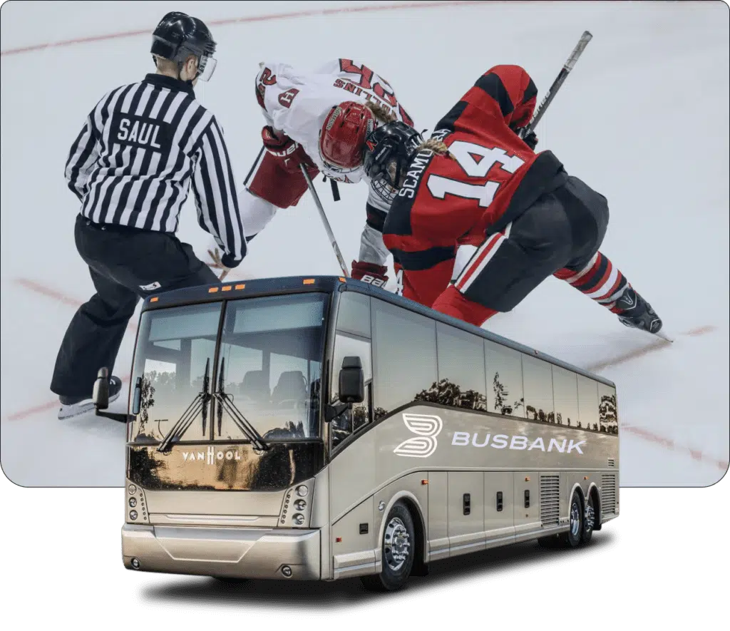 hockey team bus rentals