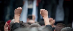 march for climate bus