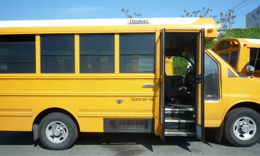 mini bus open door