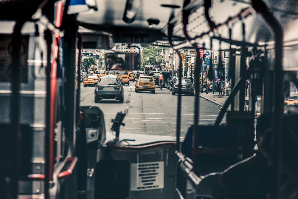 New York City transit bus. Photo courtesy of Gerrie van der Walt