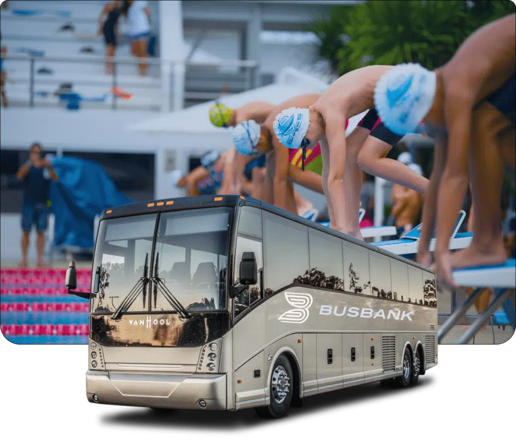 swim team bus rentals